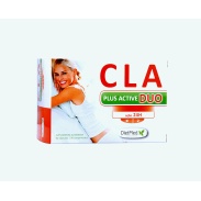 Vista frontal del cLA Plus Active Duo 60 cápsulas Dietmed en stock