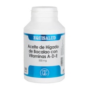 Aceite higado de bacalao con vitaminas a-d-e 500 mg 180 perla Equisalud