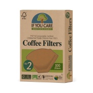 Filtros de café de papel ecológico nº 2 If you care
