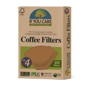 Filtros de café de papel ecológico nº 4 If you care