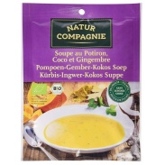 Sopa de calabaza, coco y jengibre bio, 40 g Natur compagnie