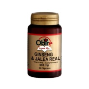 Ginseng + Jalea Real 600 mg 60 cápsulas Obire