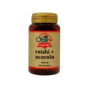 Reishi (micelio) y Acerola 400 mg 90 cápsulas Obire
