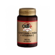Chitosan + Piña + Vitamina C 360 mg 100 cápsulas Obire