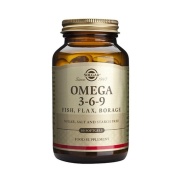 Omega 3-6-9 (pescado, linaza y borraja) 60 perlas Solgar