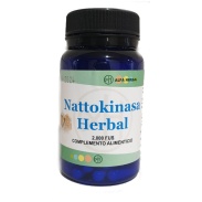 Vista delantera del nattokinasa Herbal 60 cápsulas Alfa Herbal en stock