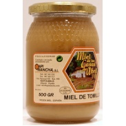 Vista frontal del miel de Tomillo 500gr Api Mancha en stock
