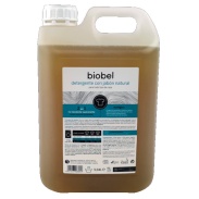 Vista delantera del detergente liquido eco 5 litros Biobel en stock