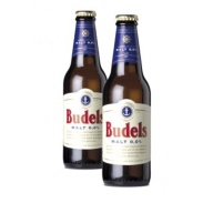 Vista delantera del cerveza de malta 0% alcohol bio, pack 6 uds., 30 cl m Budels en stock