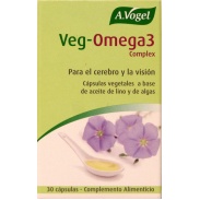 Vista frontal del veg-Omega3 Complex 30 cápsulas A. Vogel en stock