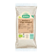 Vista delantera del harina de trigo integral 500 g Biogra en stock