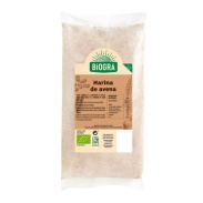 Vista delantera del harina de avena 500 g Biogra en stock