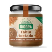Vista principal del tahín integral tostado 400 g Biogra en stock