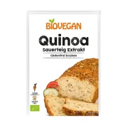 Vista frontal del masa madre (fermento) de quinoa BIO - CAJA 12x20 g Biovegan en stock