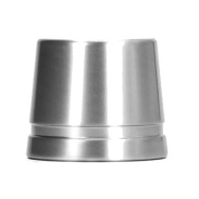 Vista frontal del soporte metálico | plata Bambaw en stock