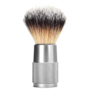 Vista principal del brocha de afeitar | plata Bambaw en stock