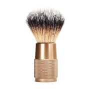 Vista frontal del brocha de afeitar | oro rosa Bambaw en stock