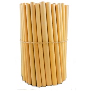 Granel | Pajitas de bambú 22 cm (50 unidades)