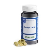 Vista frontal del omega-3 MSC 90 cáps  Bonusan en stock