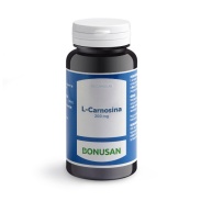 Vista delantera del l-Carnosina 200 mg 60 cáps Bonusan en stock