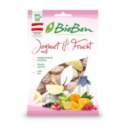 Caramelos de goma sabor yogur y fruta bio, 100 g Biobon