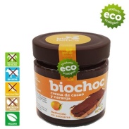 Vista principal del crema de cacao y naranja  bio 200 gr Bioartesa en stock