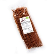 Vista delantera del espaguetis artesanos (integral de espelta) de 500 g BioArtesa en stock