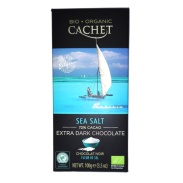 Chocolate Negro y Flor de Sal Ecológico 100gr Cachet