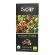 Vista frontal del chocolate Extra Negro 85% Ecológico 100gr Cachet en stock