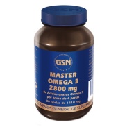 Vista delantera del master omega 3, 80 perlas GSN en stock