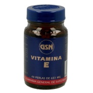 Vista delantera del vitamina e - natural 40 perlas GSN en stock