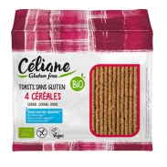 Celiane tostadas 4 cereales sin gluten eco paquete 100g