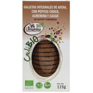 Galletas Celibio avena con pepitas choco, almendra y cacao 115g bio sin gluten La Campesina