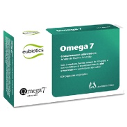 Vista frontal del eubiotics Omega 7 120 cáps vegetales Cobas en stock