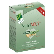 Vista frontal del nutriMK7® Cardio 60 cáps de 90 µg de vit. K2, omega 3 y vit. D3 Cien por Cien Natural en stock
