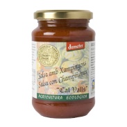 Vista frontal del salsa tomate c/champiñon 350 gr. Cal valls en stock