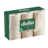 Pack 6 rollos de papel higiénico bio sin blanquear 60m x 6und Dalia