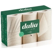 Pack 6 rollos de papel higiénico doble capa bio sin blanquear 35m x 6und Dalia