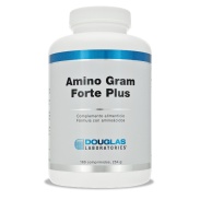 Vista frontal del amino Gram Forte Plus 180 comprimidos Douglas