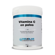 Vista frontal del vitamina C polvo 250gr Douglas