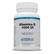 Vista delantera del vitamina D 1000 UI 100 comprimidos Douglas
