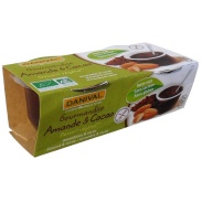 Vista principal del postres vegetales de almendra y cacao bio, 200 g (pack 2)  Danival en stock