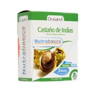 Vista frontal del castaño de Indias 60 cápsulas Nutrabasics Drasanvi en stock