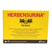 Vista delantera del herbensurina renal 30 comprimidos Deiters en stock