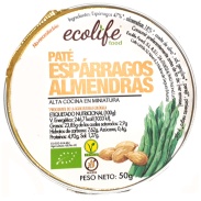 Producto relacionad Paté almendra y espárrago 50gr bio Ecolife