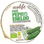 Producto relacionad Paté pepino y eneldo  50gr bio Ecolife