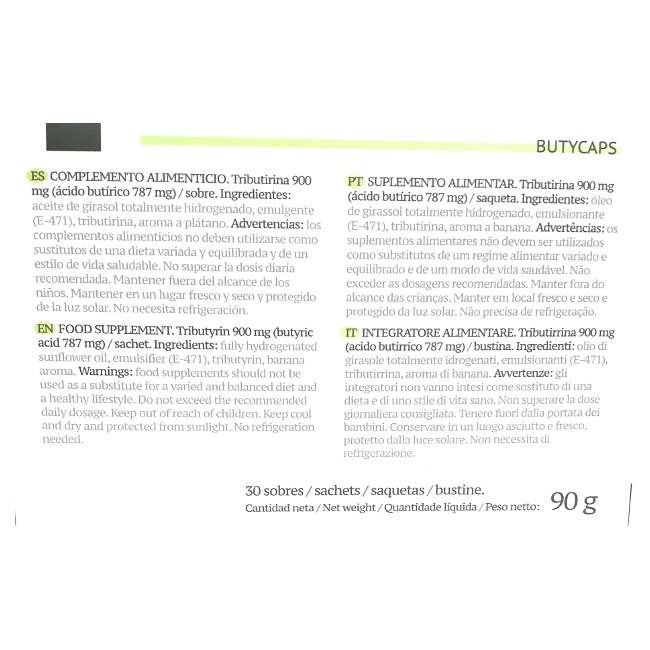 Foto detallada de butycaps 30 sobres Elie Health Solutions