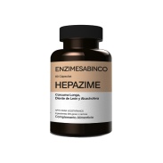 Vista frontal del hepazime 60 cáps Enzime Sabinco en stock