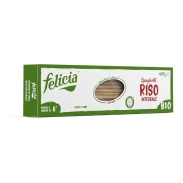 Vista delantera del spaghetti de arroz integral sin gluten 250 g  Felicia Bio en stock