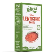 Vista principal del risoni de lentejas rojas sin gluten 250 g Felicia Bio en stock
